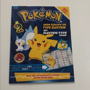 🎈2/$20- Pokémon My Electric-Type Team - Sticker Poster book